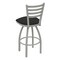 Holland Bar Stool Co 36" Swivel Bar Stool, Nickel Finish, Graph Coal Seat 41036AN018 - alternate 2